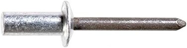 Clipsandfasteners Inc 25 1/4 Closed End Rivets Aluminum Rivet, Steel Mandrel