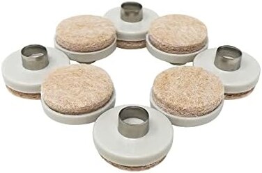 Shepherd Hardware Felt Gard 9934 Nail-in Pads, Beige, 1 Inch, Set of 8 Pieces