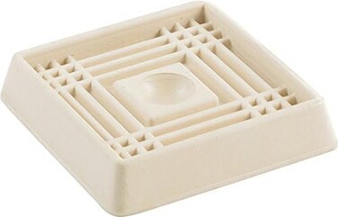 Shepherd Hardware 9166 2-Inch Square Rubber Furniture Cups, 4-Pack