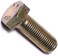 Hard-to-Find Fastener 014973252564 Grade 8 Fine Hex Cap Screws, 3/8-24 x 1, Piece-50, yellow
