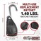 Rope Ratchet 10026 Ratcheting Tie Down Rope Hanger Pulley, 3/8" 250lb Weigh Capacity (Rope Ratchet Only, As Pictured)