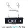 OTTFF 10 Pack Ceiling Sign Hanger 3.2 ft Suspension Cable Wire Rope Adjustable Length with Spring Hook Hanging Disc for LED Panel Light Billboards DIY Mounting Clamp Max Load 11 IB