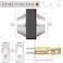Probrico Dook Lock مقابض الأبواب ومقابض من النيكل الساتان المصقول أسطوانة مزدوجة DLD102SNDB-SN