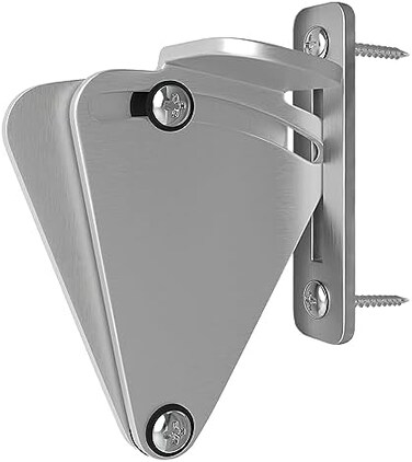 WINSOON Barn Door Lock Hardware Stainless Steel Sliding Privacy Latch for Closet Shed Pocket Doors Wood Gates &ndash;Brushed Nickel