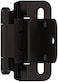Amerock Cabinet Hinge   3/8 inch (10 mm) Inset Hinge   Oil Rubbed Bronze   2 Pack   Self-Closing Hinge   Partial Wrap Hinge   Cabinet Door Hinge