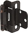 Amerock Cabinet Hinge   3/8 inch (10 mm) Inset Hinge   Oil Rubbed Bronze   2 Pack   Self-Closing Hinge   Partial Wrap Hinge   Cabinet Door Hinge