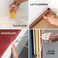 InstaTrim - Universal, Flexible, Adhesive Trim Solution - Cover Gaps Between Walls, Floors, Ceilings, and More (White)