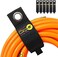 Wrap-It Storage Heavy-Duty Straps, 17-inch (6 Pack) - Hook and Loop Extension Cord Organizer Hanger, Cord Wrap Keeper, Cable Straps for Cords, Hoses, Rope, RV, Boat and Garage and Organization