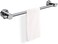BOPAI 24 inch Vacuum Suction Cup Towel Bar,Removeable Shower Mat Rod Shower Door Adhesive Towel Bar Suction Towel Rack,Premium Chrome