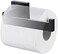 TASTOS N5V8 Short Style-Square Booth Black Paper Towel Holder, Acrylic