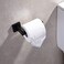 TASTOS N5V8 Short Style-Square Booth Black Paper Towel Holder, Acrylic