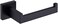 TASTOS N5V8 Short Style-Square Booth Black Paper Towel Holder, Acrylic