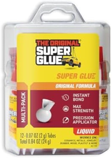 Super Glue 15187, Clear- pack of 12