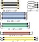 EFFICERE 24-Piece Premium Bungee Cord Assortment in Storage Jar - Includes 10&rdquo;, 18&rdquo;, 24&rdquo;, 32&rdquo;, 40&rdquo; Bungee Cords and 8&rdquo; Canopy/Tarp Ball Ties