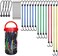 EFFICERE 24-Piece Premium Bungee Cord Assortment in Storage Jar - Includes 10&rdquo;, 18&rdquo;, 24&rdquo;, 32&rdquo;, 40&rdquo; Bungee Cords and 8&rdquo; Canopy/Tarp Ball Ties
