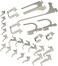 Wall Control KT-200-DLX W Slotted Storage Panel Deluxe Hook Assortment, White