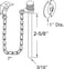 Defender Security U 9858 Sliding Patio Door Pin, 3/16 In. x 2-5/8 In., Steel Pin and Retaining Ring, Chrome Plated Finish (Single Pack)