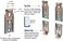 CRL nickel plated adjustable mirror clip set for 1/4 in (6 mm) straight edge glass - package