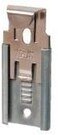 CRL nickel plated adjustable mirror clip set for 1/4 in (6 mm) straight edge glass - package
