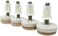 Shepherd Hardware 9908 1-Inch Felt Gard Threaded Stem Furniture Glides, 1/4-Inch Stem Diameter, 4 Count, Tan