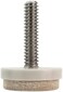 Shepherd Hardware 9908 1-Inch Felt Gard Threaded Stem Furniture Glides, 1/4-Inch Stem Diameter, 4 Count, Tan