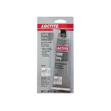 Loctite 18718 5699 Grey RTV Silicone Gasket Maker, -75 to 625 Degree F Temperature Range, 2.367fl. oz Tube