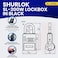 ShurLok SL-200W 4 Dial Numbered Key Storage Combination Lock Box, Black