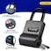 ShurLok SL-200W 4 Dial Numbered Key Storage Combination Lock Box, Black