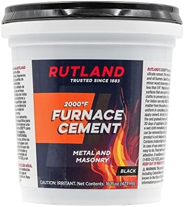 روتلاند برودكتس اسمنت فرن، اسمنت عالي الحرارة للمعادن والبناء، 16 اونصة، اسود