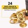 General Tools 71262 Grommet Kit with 24 Rustproof Solid Brass Grommets, 3/8 Inch