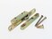 FPL #3-45-S Sliding Glass Door Replacement Mortise Lock with Adapter Plate 5-3/8&acirc;&euro; Screw Holes 45 Degree Keyway- YZD Plating