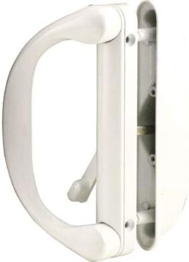 CRL Sliding Patio Door Handle Set for Milgard, White