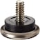 Shepherd Hardware 9450 1-1/16-Inch Threaded Stem Furniture Glides, 1/4-Inch Stem Diameter, Metal Base with Rubber Cushion, 4-Pack