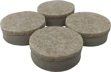Shepherd Hardware 9916 1-1/2-Inch Heavy Duty Felt Gard Self-Adhesive Leveling Furniture Pads, 4-Pack, Beige, 1-1/2 Inch, Set of 4 Pieces