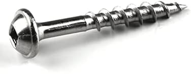 براغي بفتحة جيب من الفولاذ المقاوم للصدأ SML-C125S5-100 305 من Kreg - 1 1/4 بوصة، 8 خشن، رأس غسالة، 100 قطعة