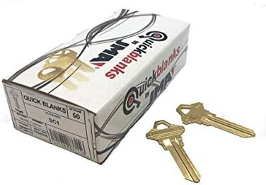 JMA SC1 Brass Key Blanks Box 50 1-pack