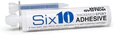 WEST SYSTEM Six10 Cartridge Epoxy Adhesive, 190ml - Extra Strong, Heavy Duty Waterproof Adhesive for Wood, Metal, Plastic, Outdoor Furniture, Skirting &amp; Ceramic - Nail-Free Adhesives for DIY Repair