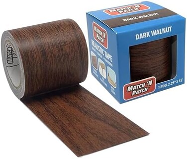 MATCH 'N PATCH N Realistic Repair Tape, Dark Walnut