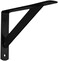 Knape &amp; Vogt John Sterling THE MAX BRACKET Shelf Bracket, 7-inch, Black, 0049-7BKH