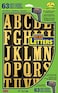 Hy-Ko Products MM-3L Self Adhesive Vinyl Letters 2" High, Black &amp; Gold, 73 Pieces,Black/Gold