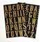 Hy-Ko Products MM-3L Self Adhesive Vinyl Letters 2" High, Black &amp; Gold, 73 Pieces,Black/Gold
