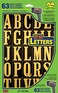 Hy-Ko Products MM-3L Self Adhesive Vinyl Letters 2" High, Black &amp; Gold, 73 Pieces,Black/Gold