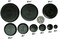Caplugs 50 Piece Flush Mount Black Hole Plug Assortment for Auto Body and Sheet Metal