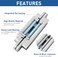 TamBee Invisible Hinge Hidden Door Hinges for Secret Door Concealed Door Hinge Outswing Hidden Door Hinges for Secret Doors 3 Way Adjustable Butt Hinge 7inch 2PCs