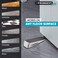 STRONGEST HOME Strongest Door Stopper, Heavy Duty Door Stop Wedge Made of Premium Quality Zinc and Rubber Suits Any Door, Any Floor. Set of 2 Plus Bonus Self Adhesive Wall Protectors