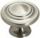 Amerock Inspirations 1-5/16 in (33 mm) Diameter Satin Nickel Cabinet Knob - 10 Pack