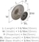 Amerock Inspirations 1-5/16 in (33 mm) Diameter Satin Nickel Cabinet Knob - 10 Pack