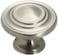 Amerock Inspirations 1-5/16 in (33 mm) Diameter Satin Nickel Cabinet Knob - 10 Pack