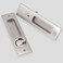 CCJH Invisible Barn Door Locks Handle with 3 Keys for Sliding Barn Wooden Door Furniture Hardware (Silver)