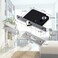 CCJH Invisible Barn Door Locks Handle with 3 Keys for Sliding Barn Wooden Door Furniture Hardware (Silver)
